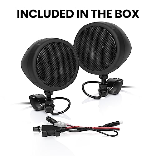 BOSS Audio Systems MCBK425BA 3 Inch Motorcycle Speakers – Built-in Bluetooth Amplifier, Weatherproof, Volume Control, ATV UTV Compatible by BOSS Audio Systems - Image 7