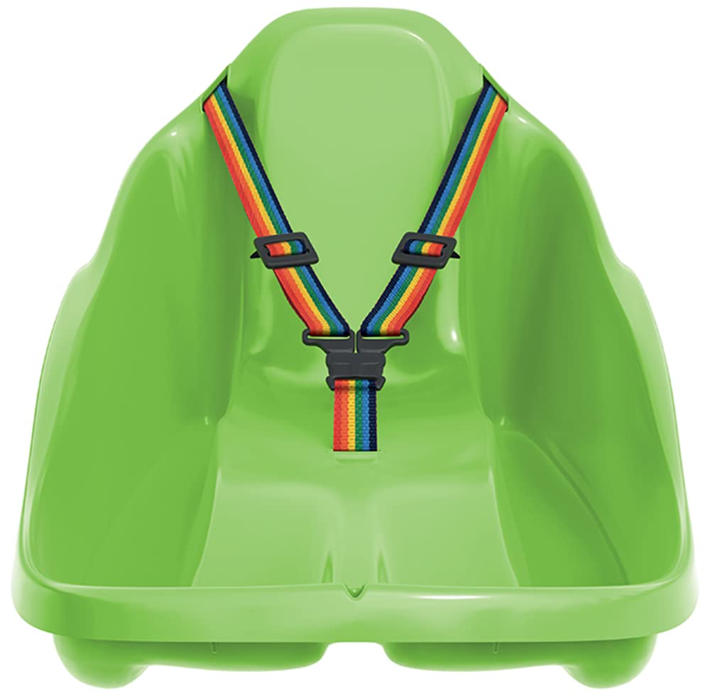 Slitta per bambini fino a 3 anni con schienale, cintura di sicurezza e fune di trazione, per bambini bob, slittino da neve TOPO 72 x 37 cm