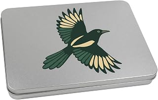 Azeeda 220mm 'Flying Magpie' Metal Hinged Tin/Storage Box (TT00290238)