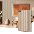 AKUMAX 2 Pack Acoustic Panels,Wood Slat for Wall and Ceiling-Art Acoustic Foam Panels 96x24Inches 3D Wall Panels High Density Sound Dampening Panels (Classic Oak, 2pcs-24in*48in)