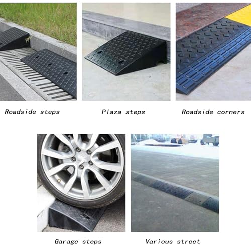 Rampa para coche de goma resistente con fijación por tornillos miniatura 3