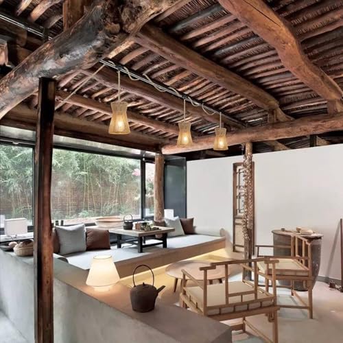 Image of 3 Lights Plug in Pendant Light with Cord On /Off Switch | Industrial Ceiling Hanging Lamp Cord Farmhouse Cable DIY