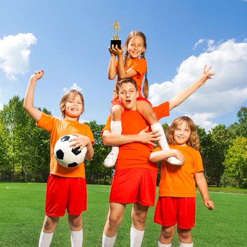 STOBOK Soccer Trophy Cups Small Golden Award Trophy Cup Kids 6.1 Inch Plastic Trophies Winning Prizes School Classroom Sport Tournament Competition Party Favors by STOBOK - Image 2
