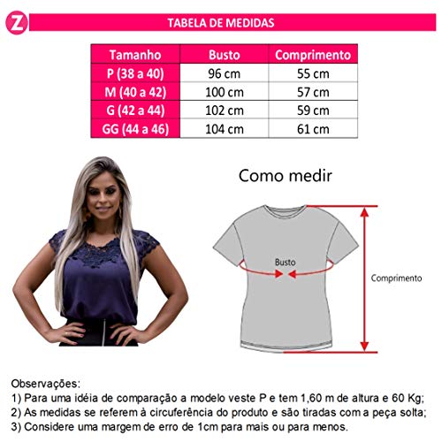 Blusa Feminina Manga Curta Social Festa Moda Evangelica (G/42, Amarelo)