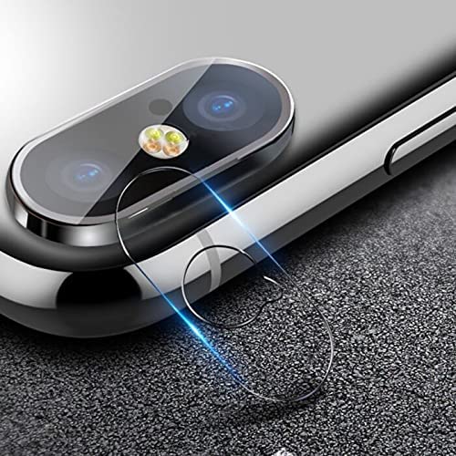 JUNTOS 9H Hardness Back Full Camera Lens Protector Tempered Glass [with Sensor Cuts] (Transparent) Compatible for (Apple, iPhone X/XS/X MAX/XS MAX)