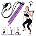 Fitnessübung Pilates Bar Stick tragbare Übung-Stick Gym Pilates Bar Kit mit einstellbaren Widerstandsbänder Home-Gym Training Fitness Bar Resistance Band für Ganzkörpertraining, Dehnübungen, Yoga
