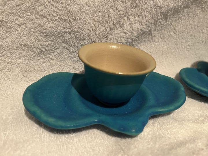 Amazon | 1日限定大嶺工房 大嶺 實清 ペルシャブルー カップソーサー