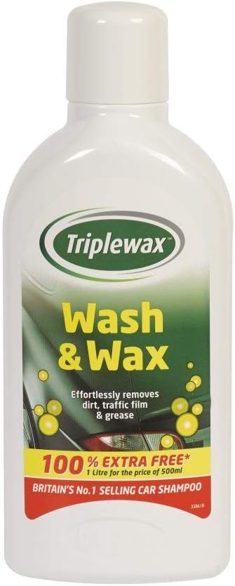 Triple Wax Car Shampoo and Wash & Wax 1 Litre