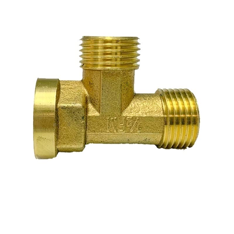 GatherTOOL 1PC Tee-Type Brass Pipe Fitting Male * Female Thread 3 Way 1/8 1/4