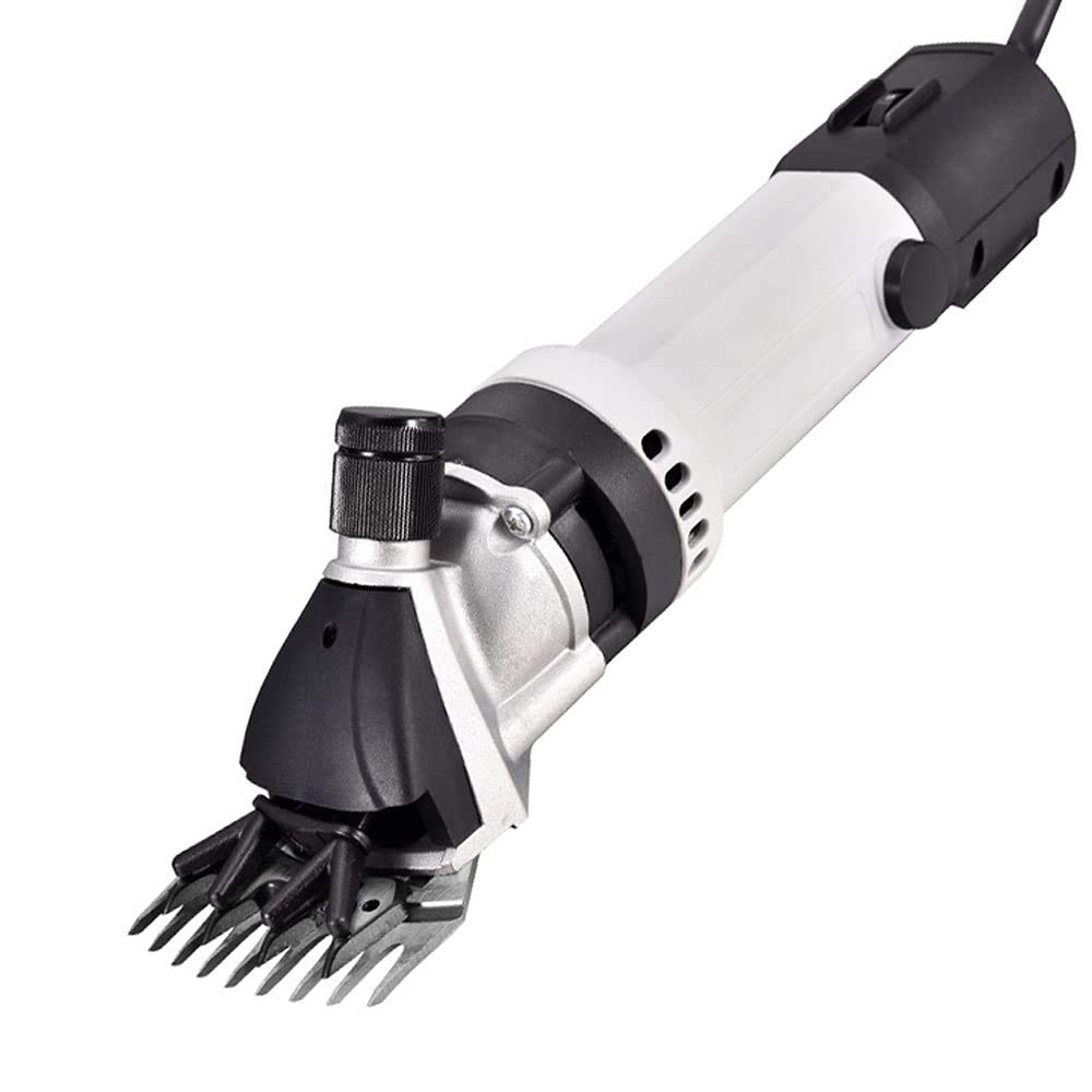 Portable 1050WSheep Shears Farm Gran Ganado Animal Cortapelos eléctricos Cabras Clippers para Afeitar Lana de Piel en ovejas, Cabras, Ganado, Hoja Recta DE 13 Dientes (Hoja Recta DE 9 Dientes)