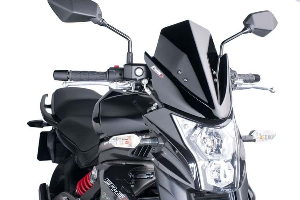 Puig Sport Screen | Black (Opaque) | Kawasaki ER-6N 2012>2016