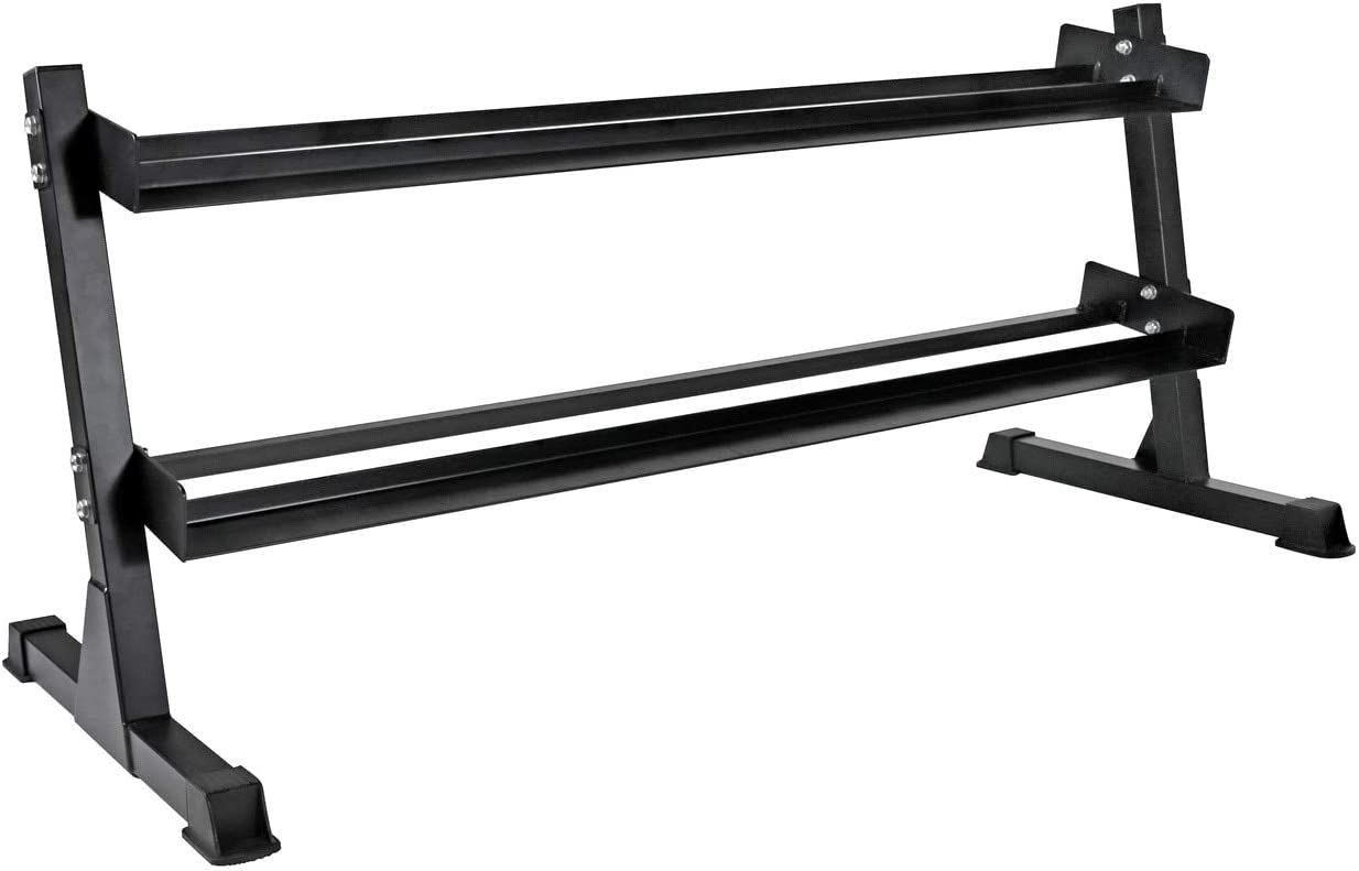Gamma Fitness Dumbbell Rack 2 tier Heavy Duty For Home Gym DR-06 (B0BMRZGFCH) Amazon Price History, Amazon Price Tracker