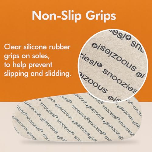 Image of Snoozies Slipper Socks -Funny Quote House Slippers for Women, Non-Slip Fuzzy