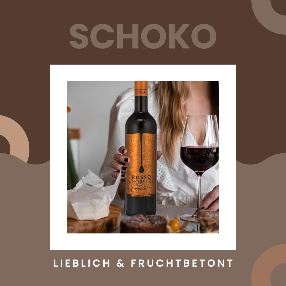 Weinpaket „Süße Versuchung“ | 12x Aromatisierte Weine | 3x Rosso Nobile Cioccolata, 3x Vaniglia, 2x Nougat, 2x Cherry & 2x Marzipan | Für Liebhaber süßer Aromen | 12x 750ml