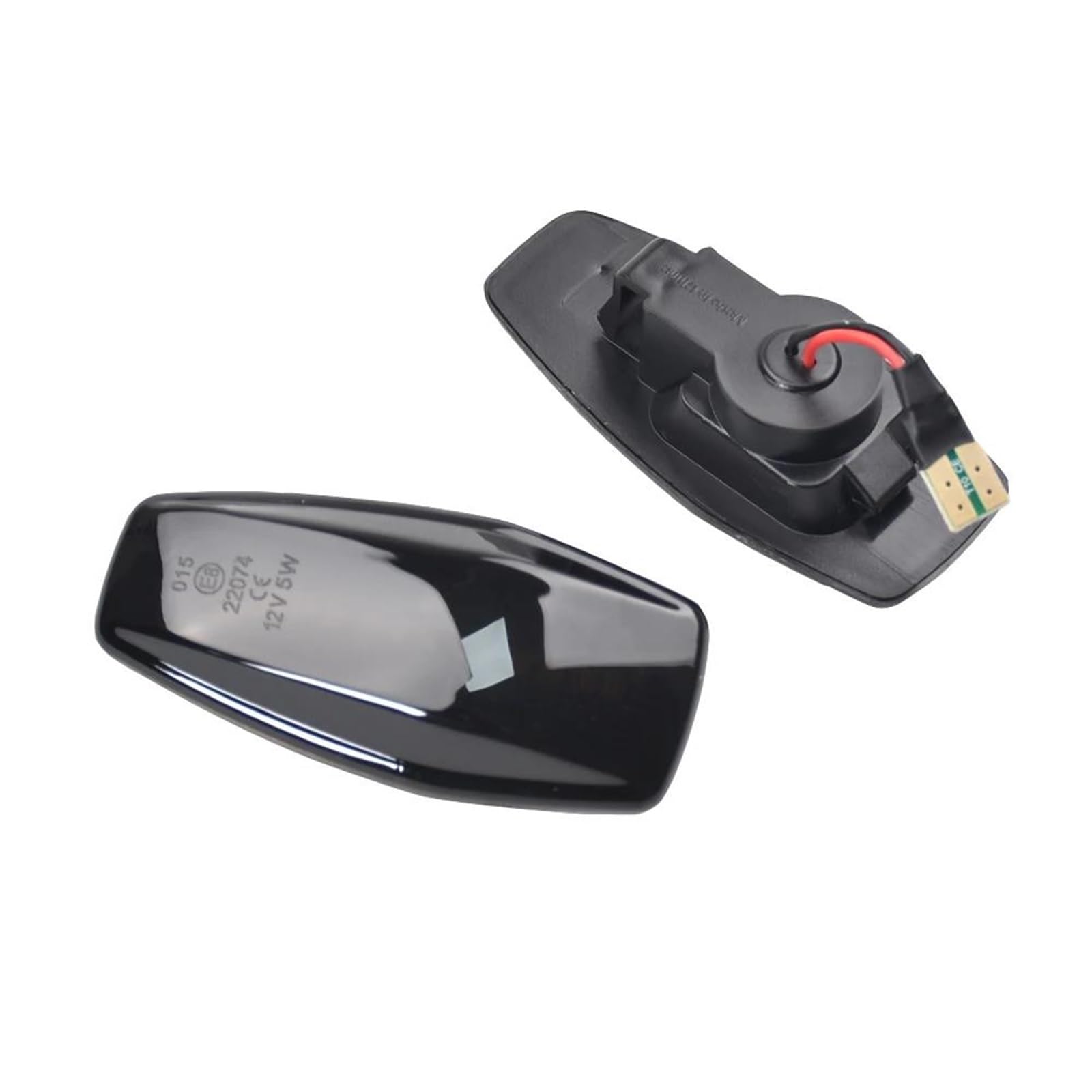 Luz LED dinámica de señal de giro ahumada con parpadeo continuo 8