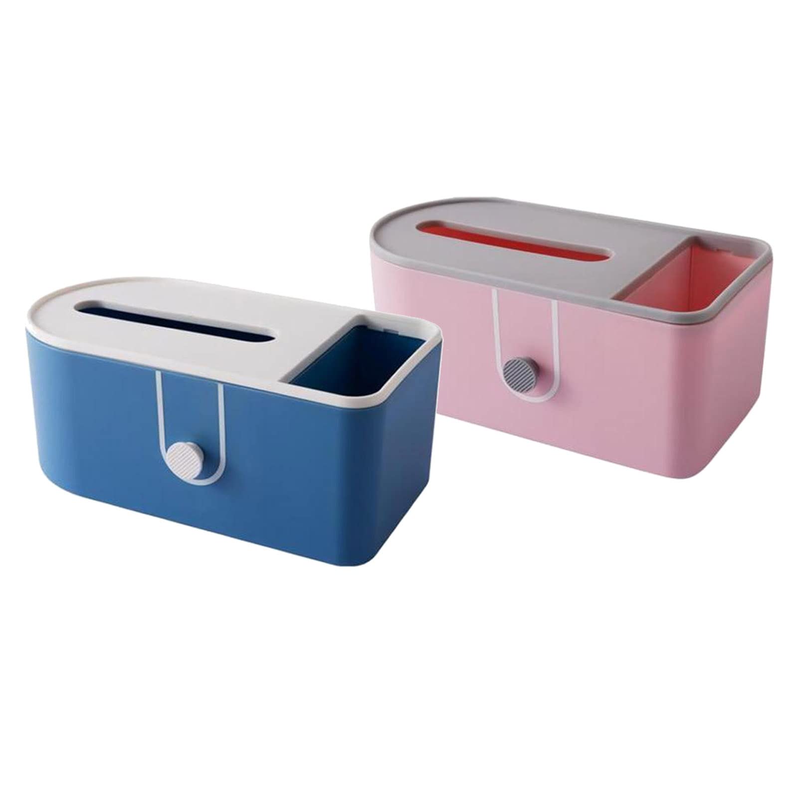 CALANDIS™ 2x Multifunction Tissue Box Rectangular Facial Tissue Holder Storage Box | Storage Boxes | Home Organization | Household Supplies & Cleaning 4