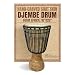 Hand-carved Classical Heartwood Djembe Drum from Africa - 10"x20"