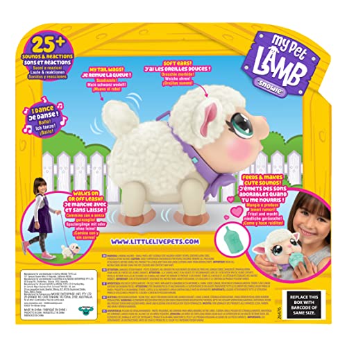image for Little Live Pets My Pet Lamb Snowie Baby Safe Stuffed Animal, a Soft a