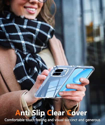 Image of FNTCASE for Google Pixel 10-Pro-Fold Case: for Pixel 10-Pro-Fold Military Grade Drop Protection Anti Yellowing Cell Phone Cover - Transparent Protective Rugged Shockproof Phonecase, Clear