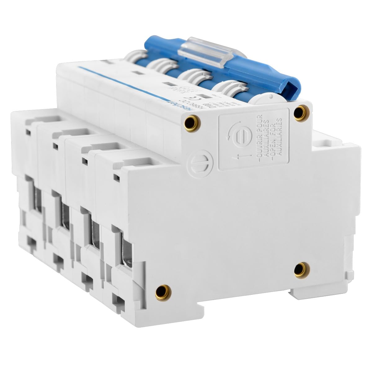 Heschen Interruttore in miniatura CC, HSB6C-DC, 4 poli, DC1000V 100A, Interruttore fotovoltaico, per sistema solare fotovoltaico Sistema di griglia pannelli solari PV, Montaggio su guida DIN 35mm