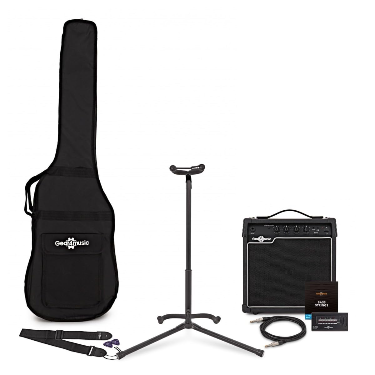 Amplificador de Bajo de 15W + Accesorios de Gear4music