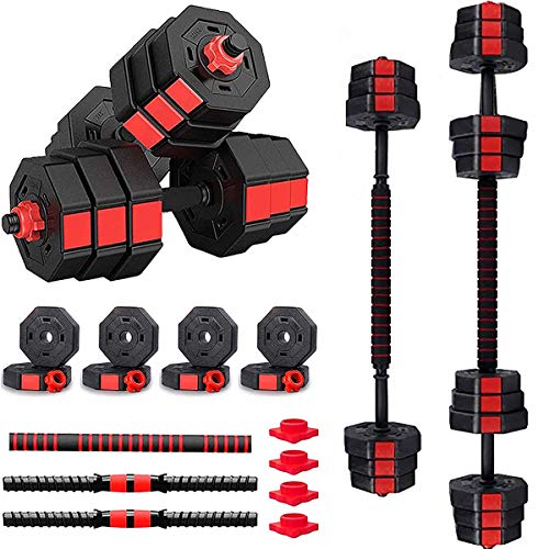Conjunto De Mancuernas Ajustable A 66 Libras De Peso Libre Equipo De Acondicionamiento Físico Para El Hogar Para Hombres Y Mujeres Ejercicio En El Gimnasio Entrenamiento Usado Como Pes(Size:10kg/22lb)