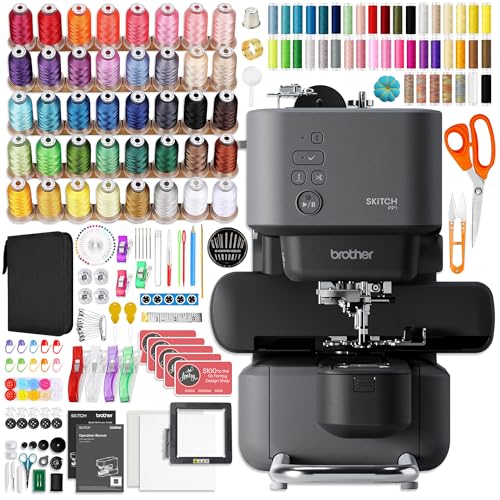 Brother Skitch PP1 4' x 4' Embroidery Machine with 40 Embroidery Threads and 200+ Accessories