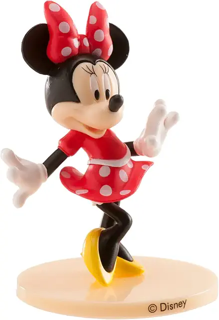 Minnie Mouse PVC Cake Topper - 9cm Figure for Birthday & Party Decorations