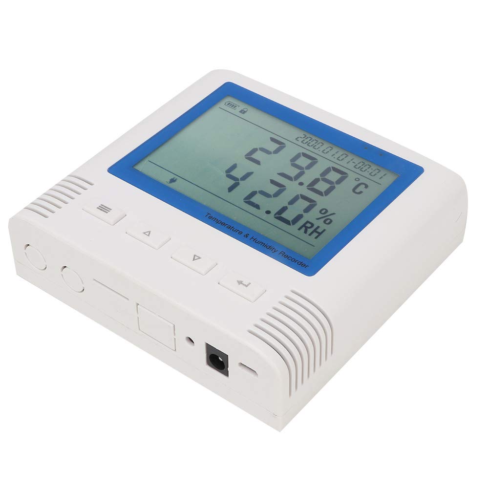 Registrador de Temperatura y Humedad Pantalla LCD Grande con Conexión USB para Monitoreo del Hogar y la Oficina