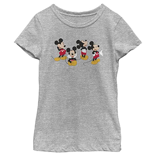 Disney Mickey Mouse Poses Portrait Girls Heather T-Shirt