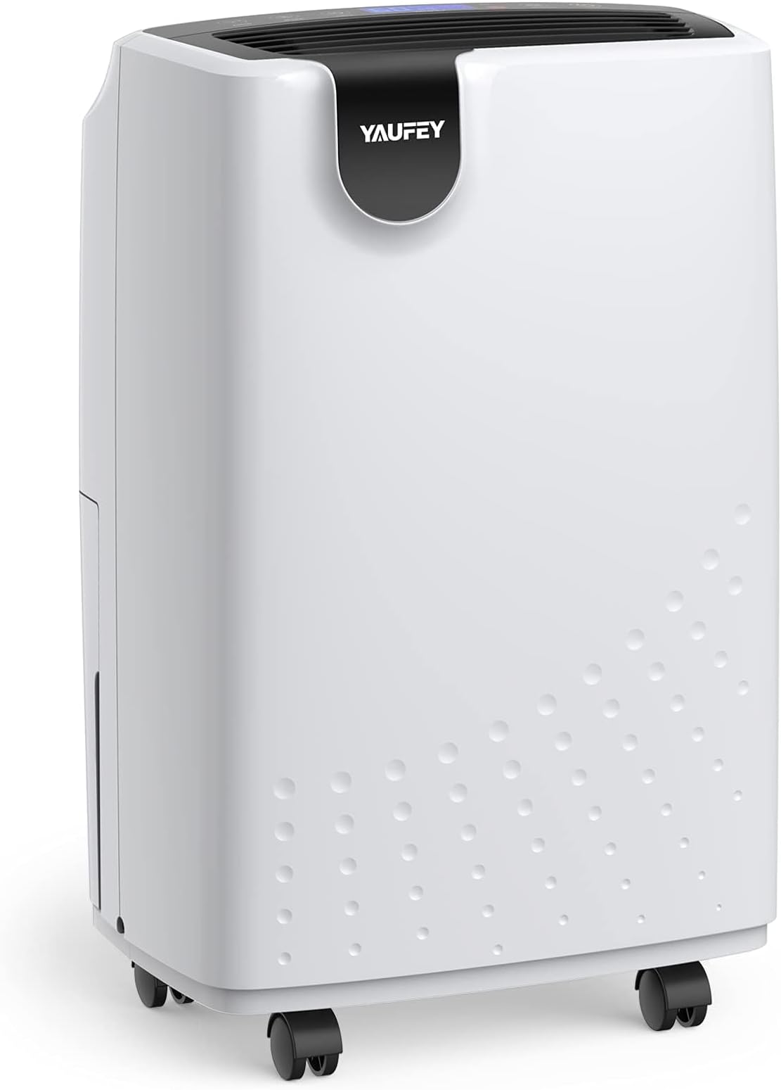 Yaufey 2500 Sq. Ft Dehumidifier for Home and Basements with Auto or Manual Drainage, 0.48 Gallon Water Tank Capacity -Low Noise and 24 Hr Timer