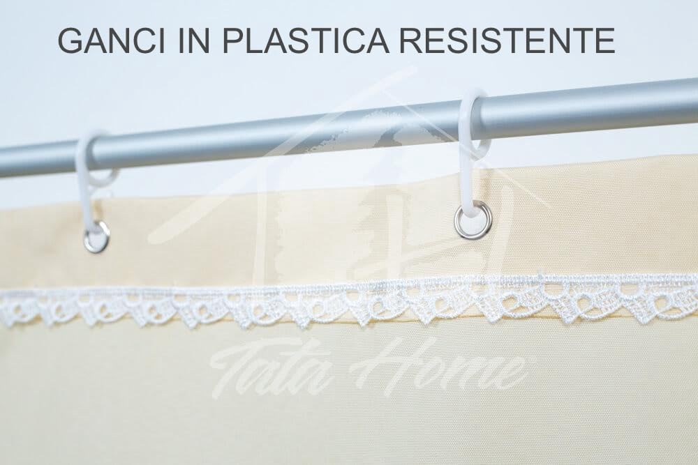 Tata Home Tenda da Sole con Anelli per Esterno 140x250 cm Beige