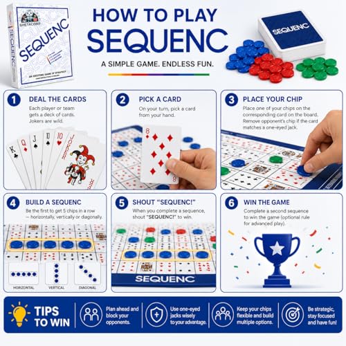 Image of The Original Shetacorp Sequenc, Strategy Game, Card Game, Board Game for Kids, Adults, Families, Educational, 2 to 12 Players, Activity Toy for Childrens, Gift Set for Kid, Ages 7+Year
