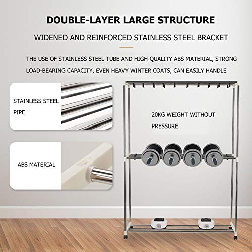 Grote Kledingdroger Warme Lucht Drogen Garderobe Elektrische Kleding Droogrek Dubbele Laag Voor Appartementen 1000W… - Image 7