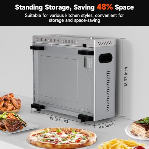 Airfryertoasterovencombo15in1digitalstainlesssteelairfryer18lpizzaovenfor12pizza9slicesflipawayoven7accessories800f3layerglassantiscalding1800w Urban Country Home Decor Air fryer toaster oven combo 15 in 1 digital stainless steel airfryer18l pizza oven for 12 pizza 9 slices flip away oven 7 accessories 800f 3 layer glass anti scalding1800w urban country home decor