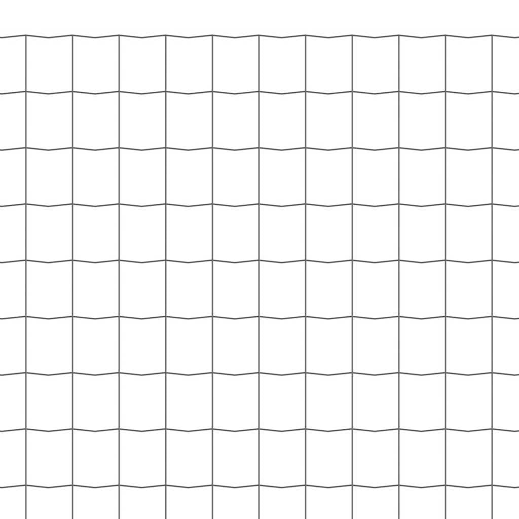 vidaXL Eurozaun Stahl 10 x 1,5 m Grau