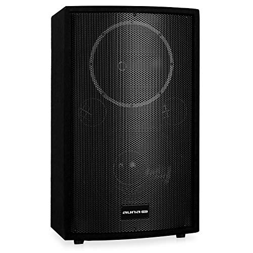 Le connessioni di questa cassa sono: 1 ingresso RCA-linea, 1 uscita RCA-linea, 2 ingressi jack microfono/linea da 6,3mm (commutabile), 1 ingresso XLR-linea, 1 uscita speakon-linea (8 Ohm).