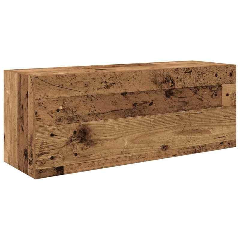 Eleganz Armario de pared para baño, aspecto de madera antigua, 80 x 25 x 30 cm, muebles de baño de madera, diseño rústico, ahorra espacio y elegante para baños pequeños