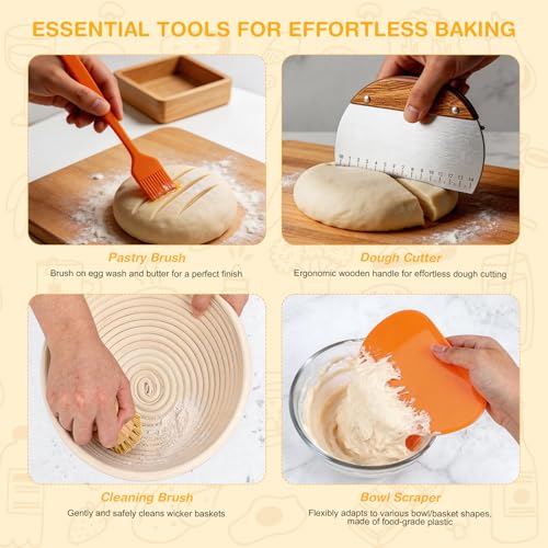 Banneton pour pain et pot à levain pour de douces matinées de brunch