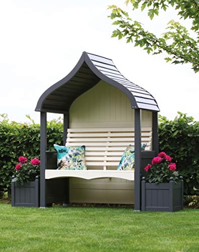 AFK Charcoal & Cream Orchard Painted Arbour