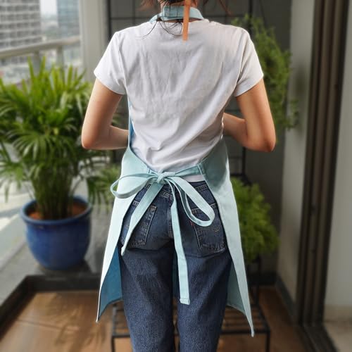Image of Personalized Custom Apron - 100% Cotton, Adjustable Neck strap, Large Pocket - Unisex Apron for Men & Women - Cooking, Baking, BBQ, Customizable