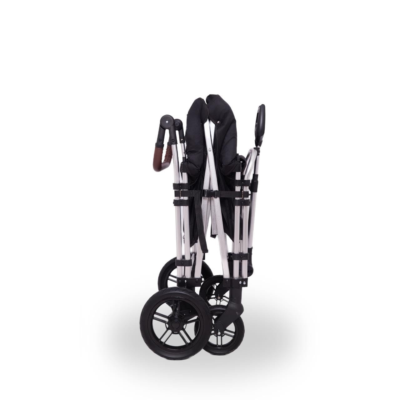 Carrello pieghevole Fuxtec Family CTXL900 nero, l'originale, Family Fux, Vagone da giardino 4 posti, sedile rimovibile, trasporto, spiaggia, tirare o spingere, capacità di carico 75 kg