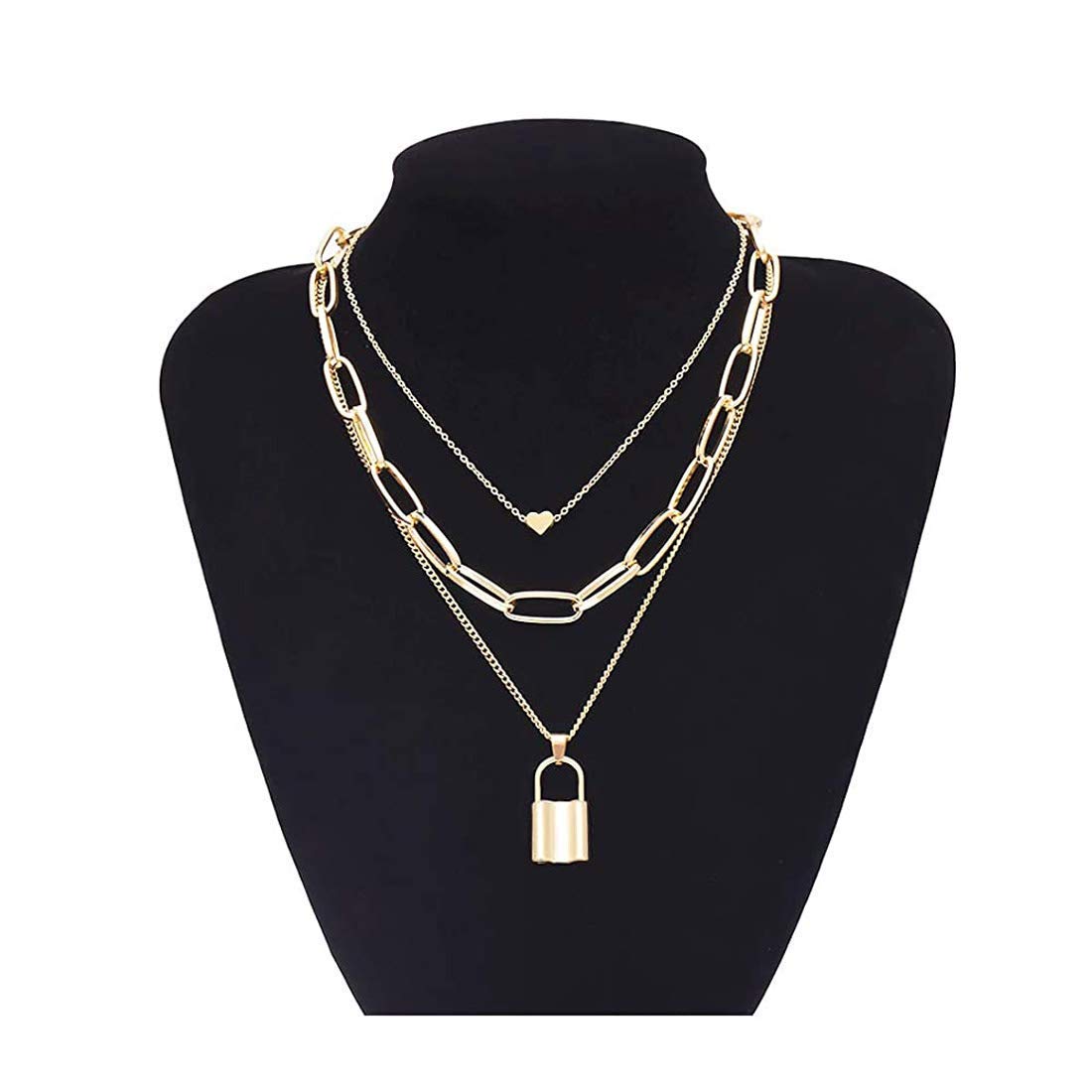 Lock Pendant Necklace Women