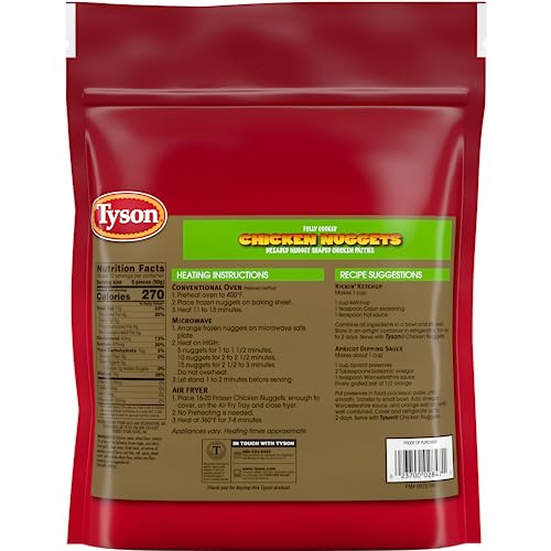 Tyson 10000048151 Fully Cooked Chicken Nuggets, Frozen Chicken Nuggets thumb #3