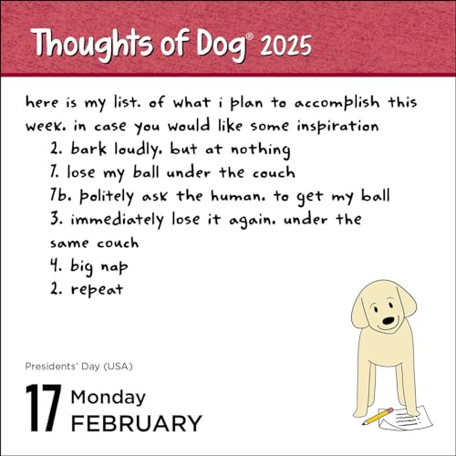Thoughts of Dog 2025 Day-to-Day Calendar - Image 4