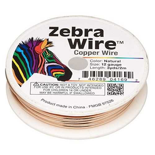 Bobina de cable redondo Zebra en oro, plata y cobre de calibre 12 a 26 para joyería