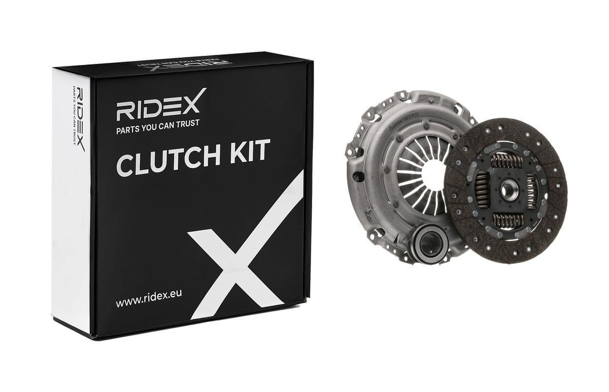 RIDEX 479C0562 Kit de embrague con placa de apriete de embrague con cojinete de desembrague sin volante motor Compatible con VW Polo V Hatchback 6R1, 6C1