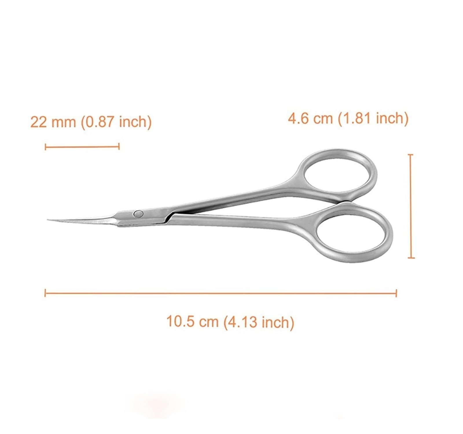1 Pieza de Tijeras for Piel Muerta de Acero Inoxidable, Tijeras Multiusos for manicura, recortador de cutículas, Kit de Belleza y Cuidado Personal.(Silver)