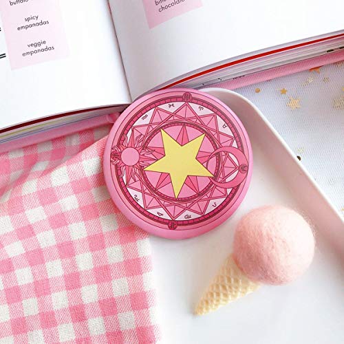 Preisvergleich Produktbild Mini Makeup Compact Taschenspiegel Tragbarer Schminkspiegel Frauen Kosmetikspiegel Netter Cartoon Spiegel Kleines Geschenk