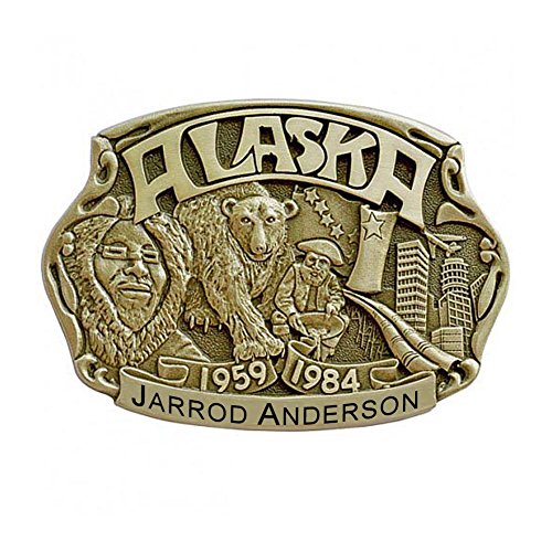 Indiana Metal Craft Alaska Personalized Belt Buckle IMC-Retail
